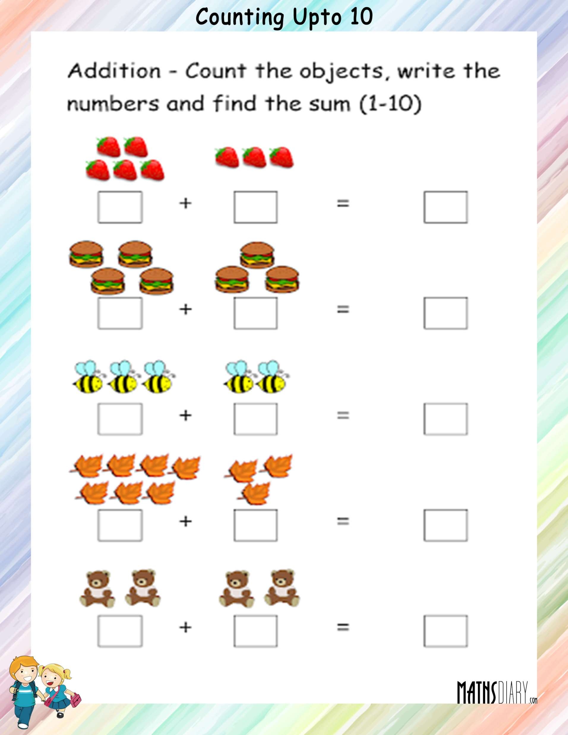 Addition LKG Math Worksheets Worksheets Library