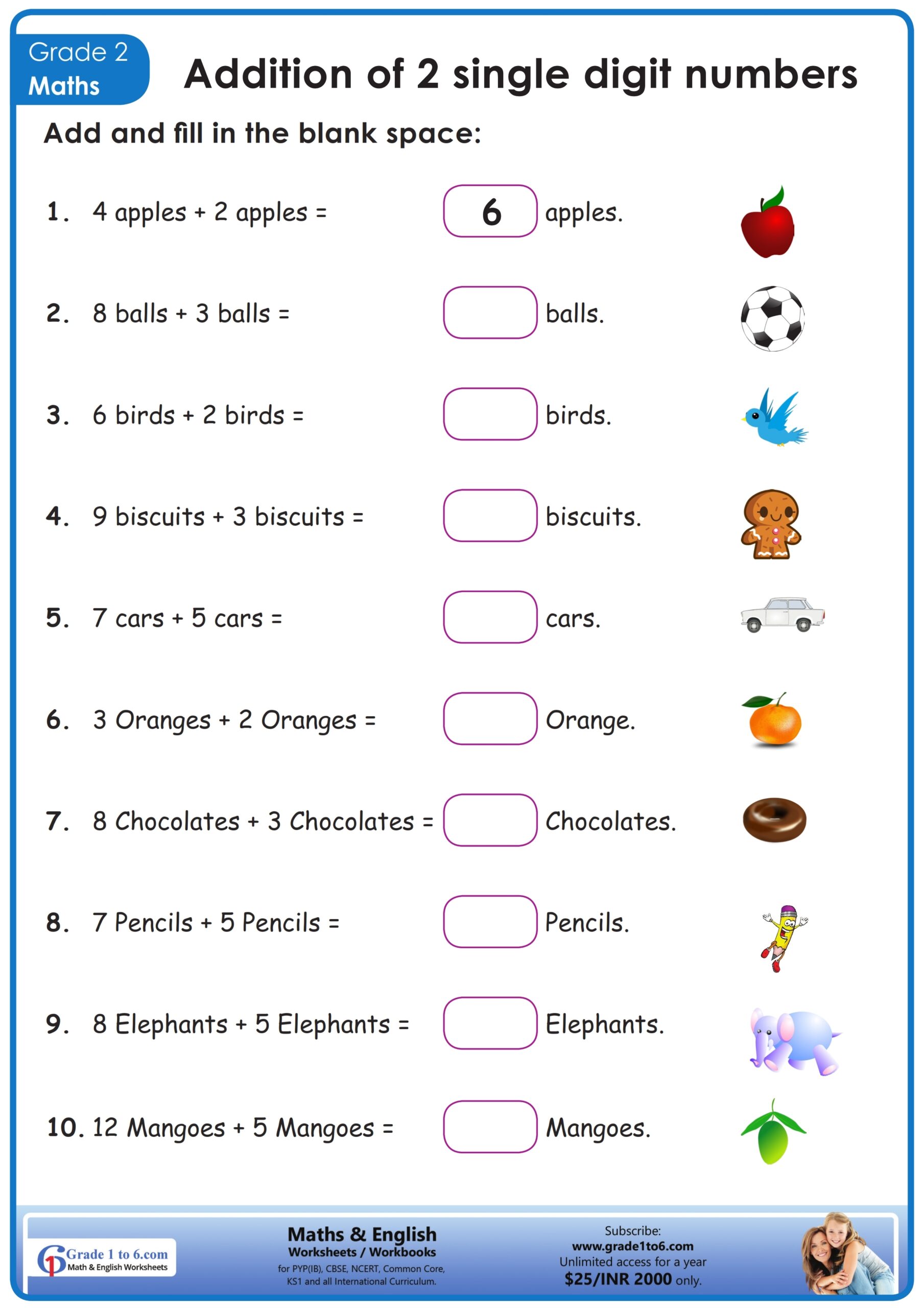 Addition Without Carry Worksheet Worksheets Library