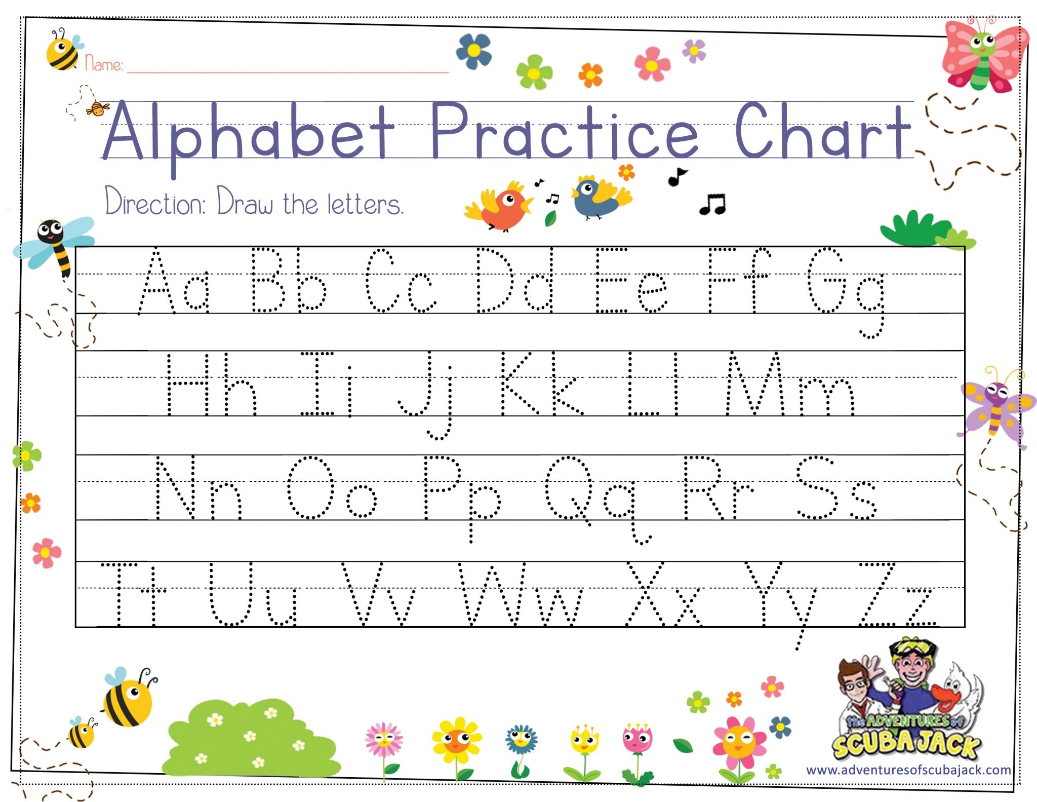 Alphabet Tracing Images TracingLettersWorksheets