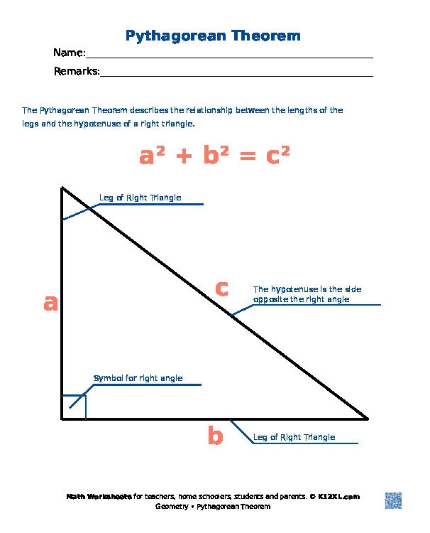 Applying The Pythagorean Theorem Worksheet teacher Made Worksheets 