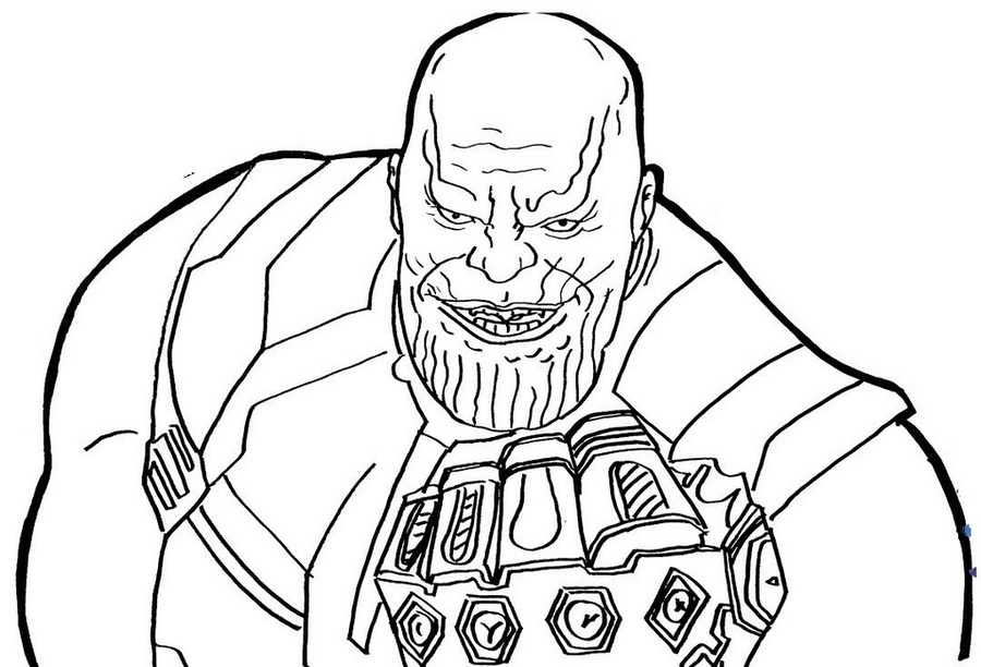 Avengers Thanos Coloring Page Free Printable Coloring Pages For Kids