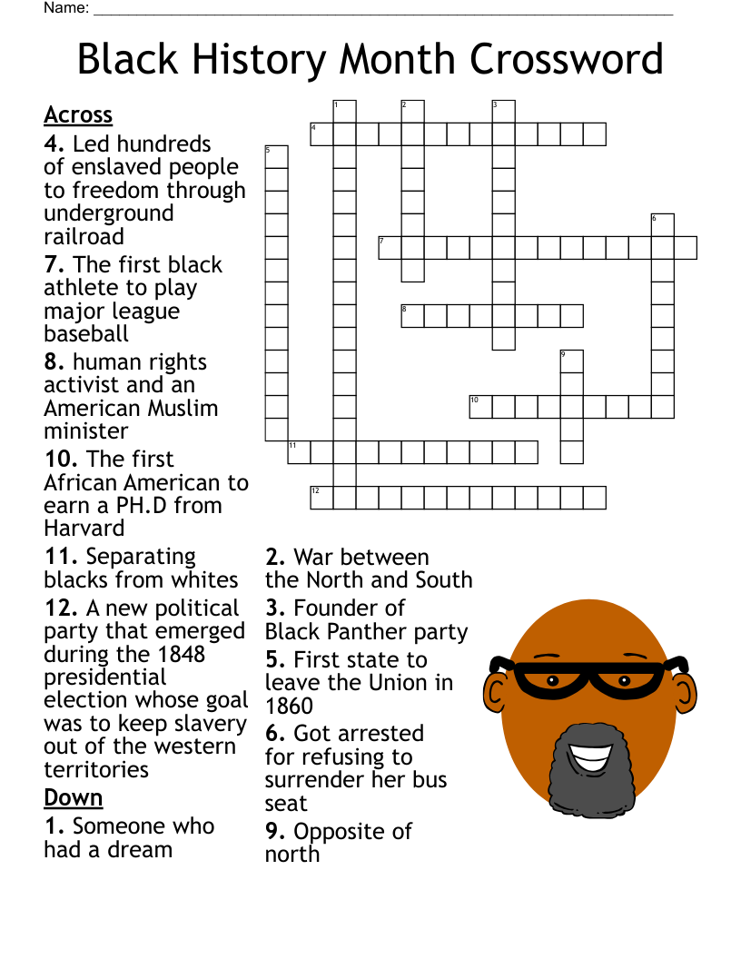 Black History Month Puzzles Printable