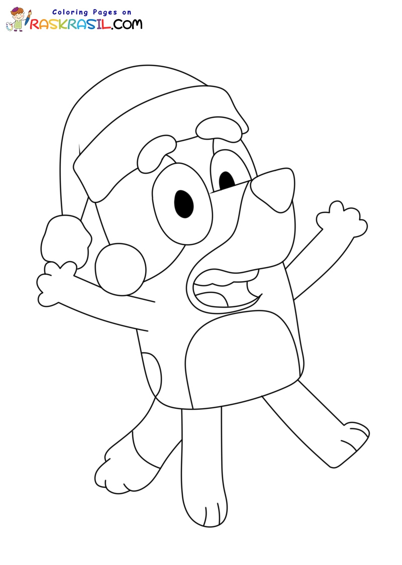 Bluey Christmas Colouring Pages Bluey Coloring Pages Vrogue co