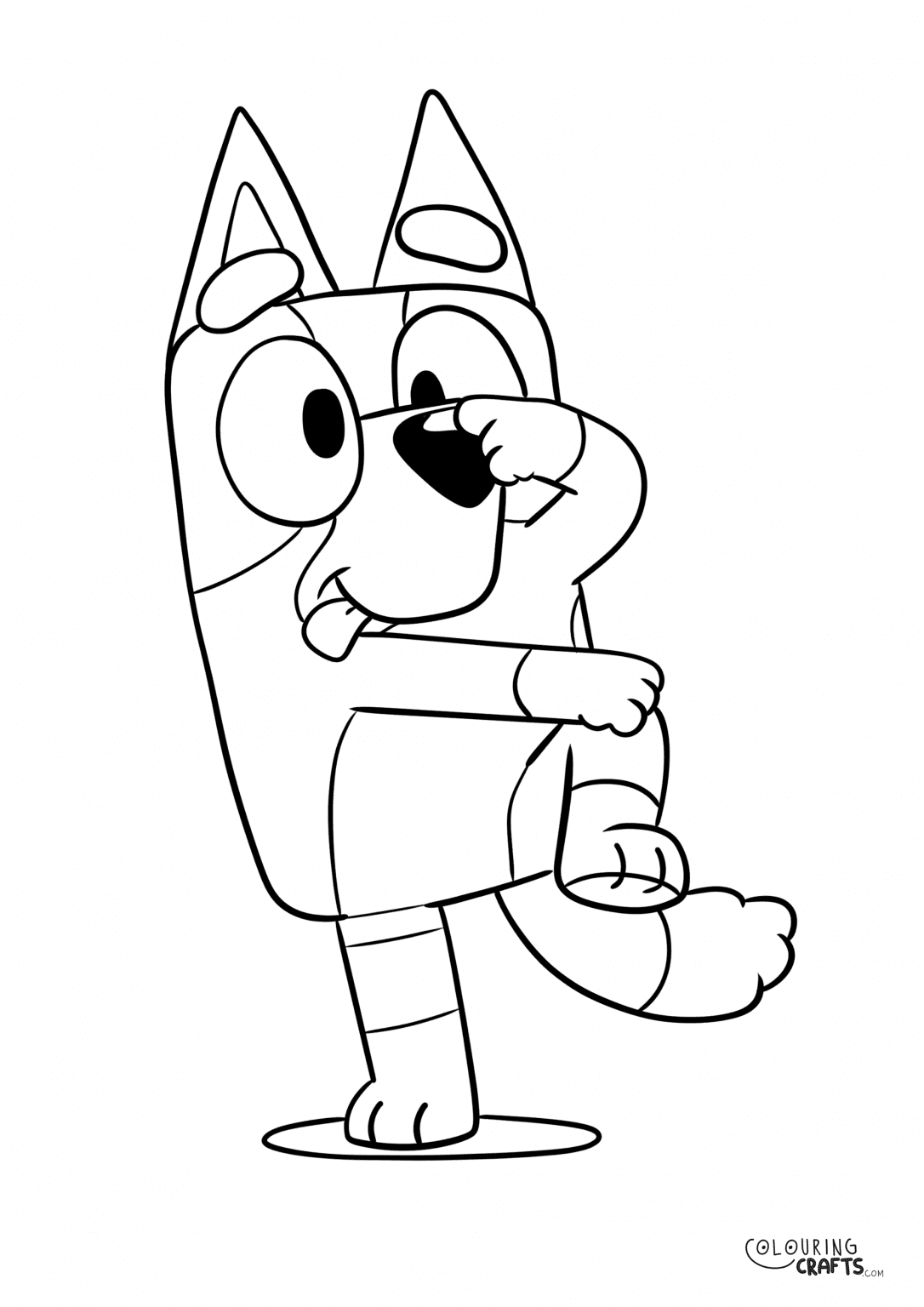 Bluey Colouring Page Colouring Crafts