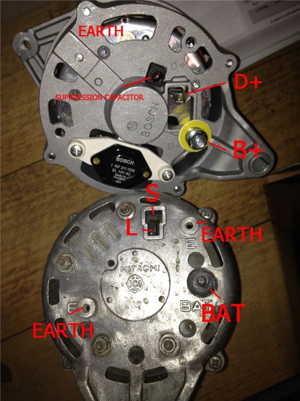 Bosch 3 Wire Alternator Wiring Diagram