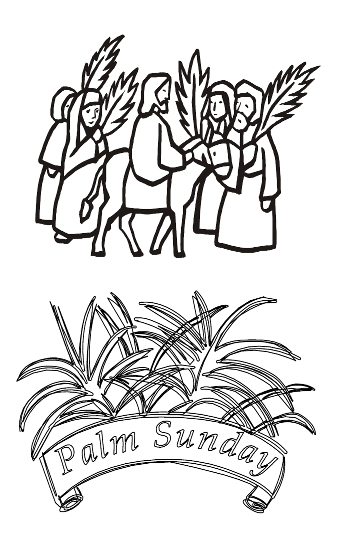 Branches Palm Sunday Coloring Page Free Printable Coloring Pages