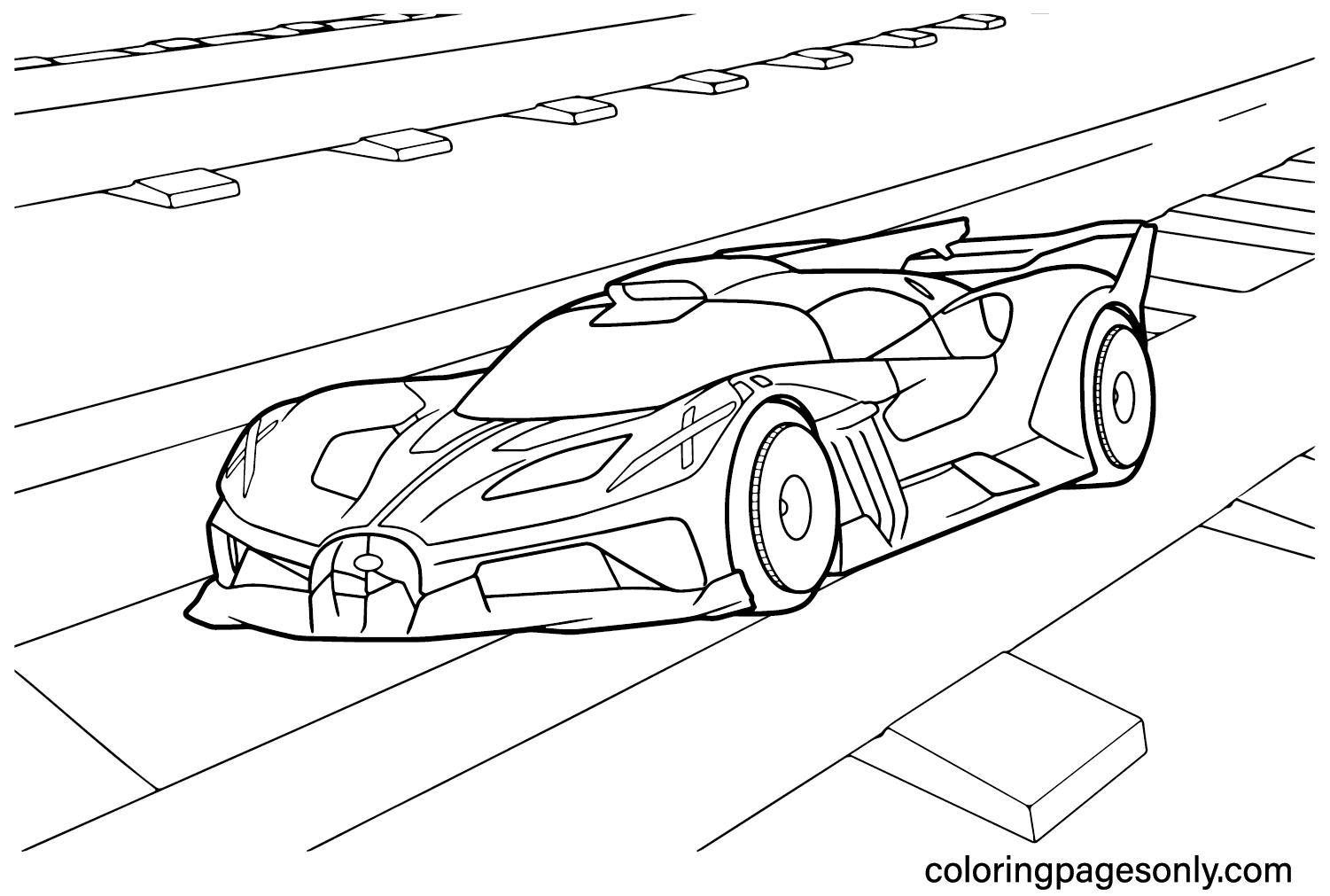 Bugatti Car Coloring Sheet Free Printable Coloring Pages