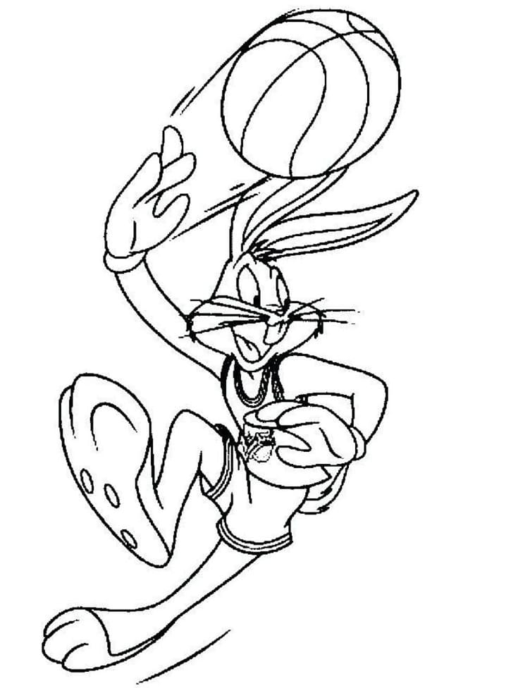 Bugs Bunny Space Jam Coloring Page Free Printable Coloring Pages For Kids