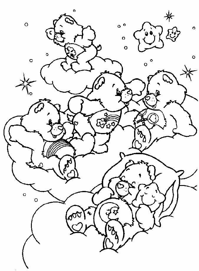Care Bears Coloring Page For Kids Care Bears Coloring Pages