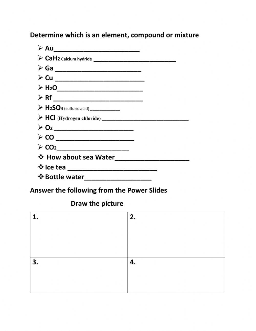 Chemical Misconceptions II Elements Compounds And Mixtures 