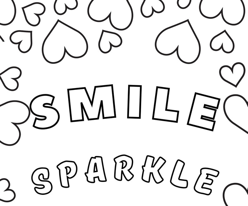 Childrens Colouring Pages Kids Colouring Pages Girls Etsy