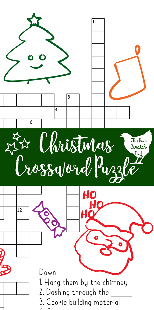 Christmas Crossword Puzzles Printables