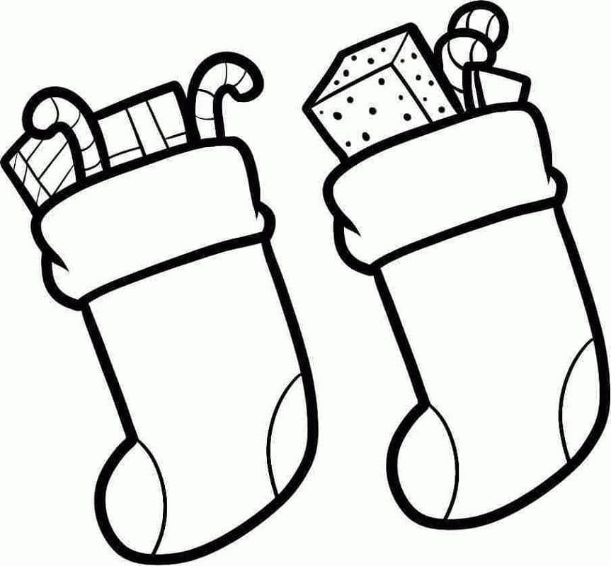 Christmas Stocking 27 Coloring Page Free Printable Coloring Pages For 
