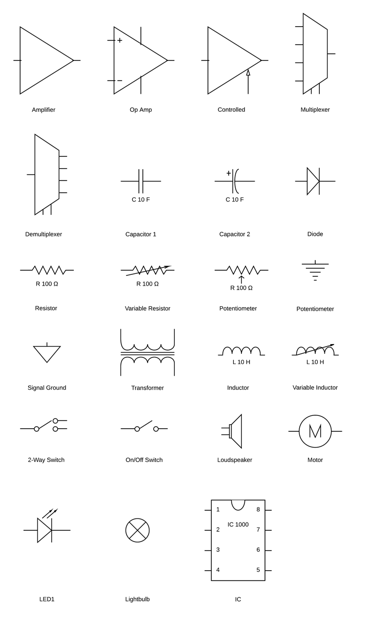 Circuit Diagram Symbols Lucidchart Wiring Diagram Symbols 