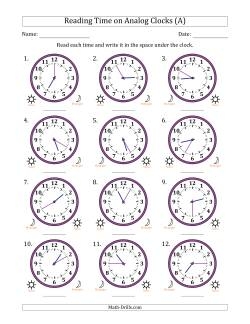 Clock Worksheets How To Tell Time Worksheets Library