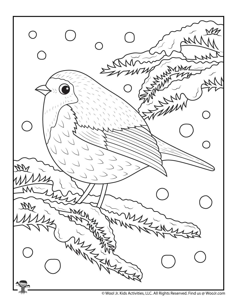 Collection Of Winter Coloring Pages Adults Free Printable