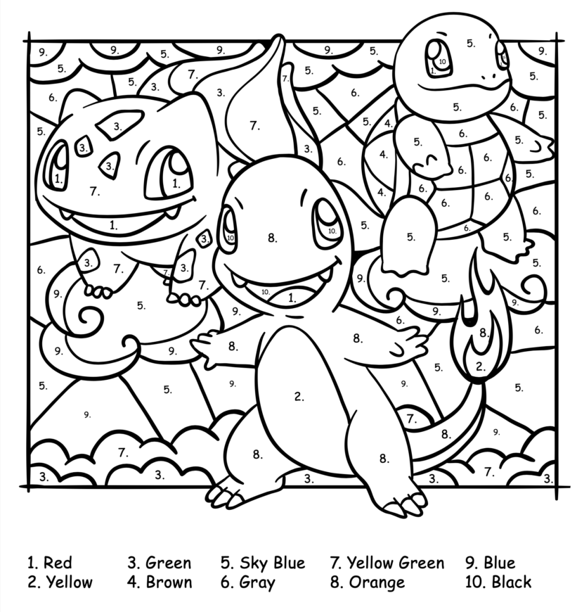 Color By Number Coloring Pages For Adults Best Shops Www
