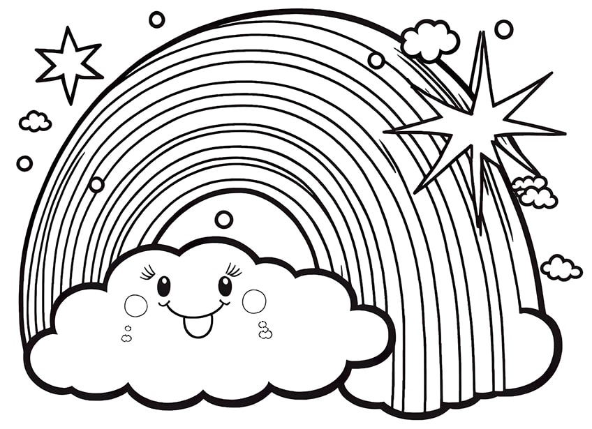 Coloring Page Rainbow Coloring Book 6000 Coloring Pages 