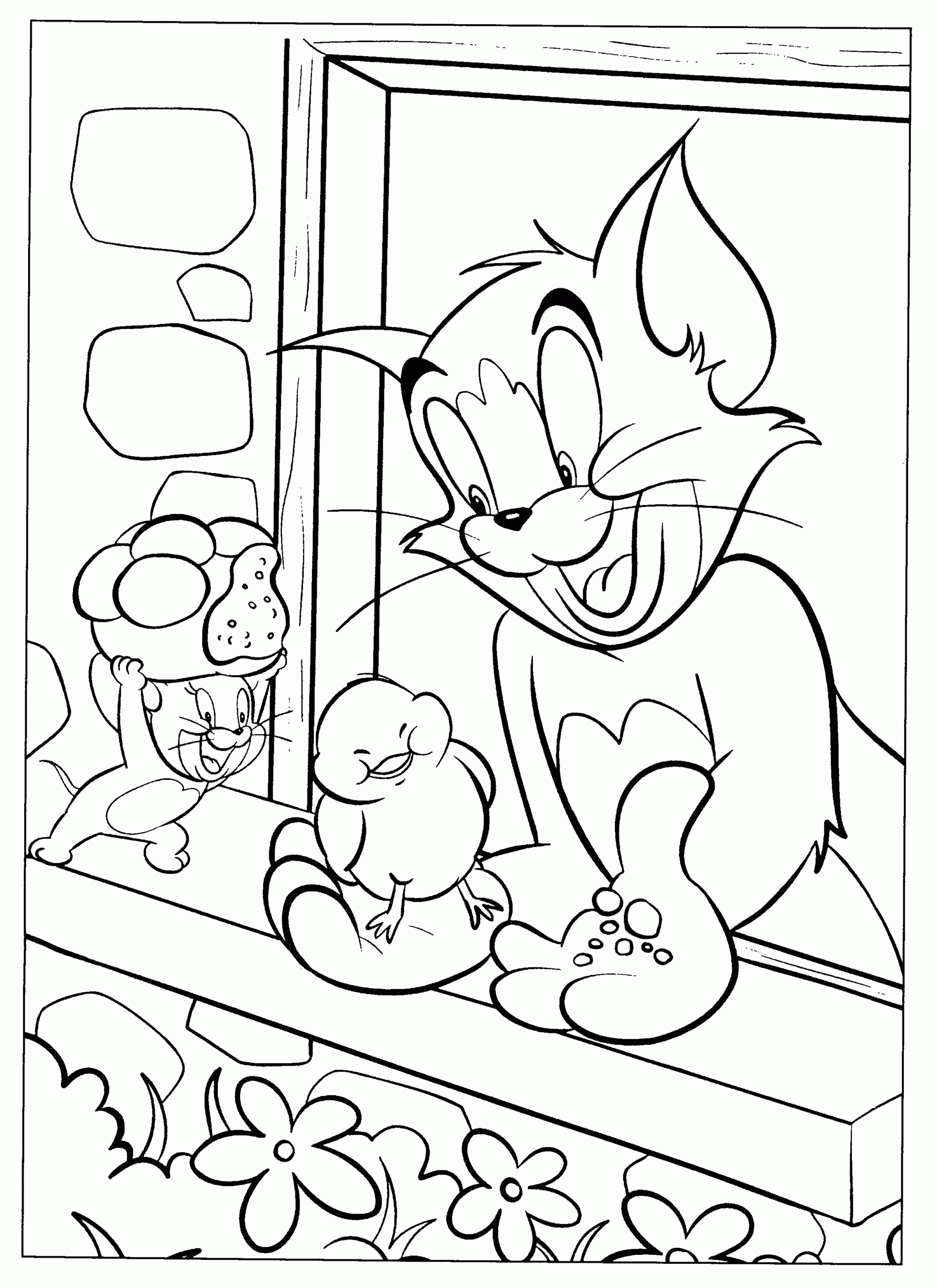 Coloring Page Tom And Jerry Coloring Pages 13