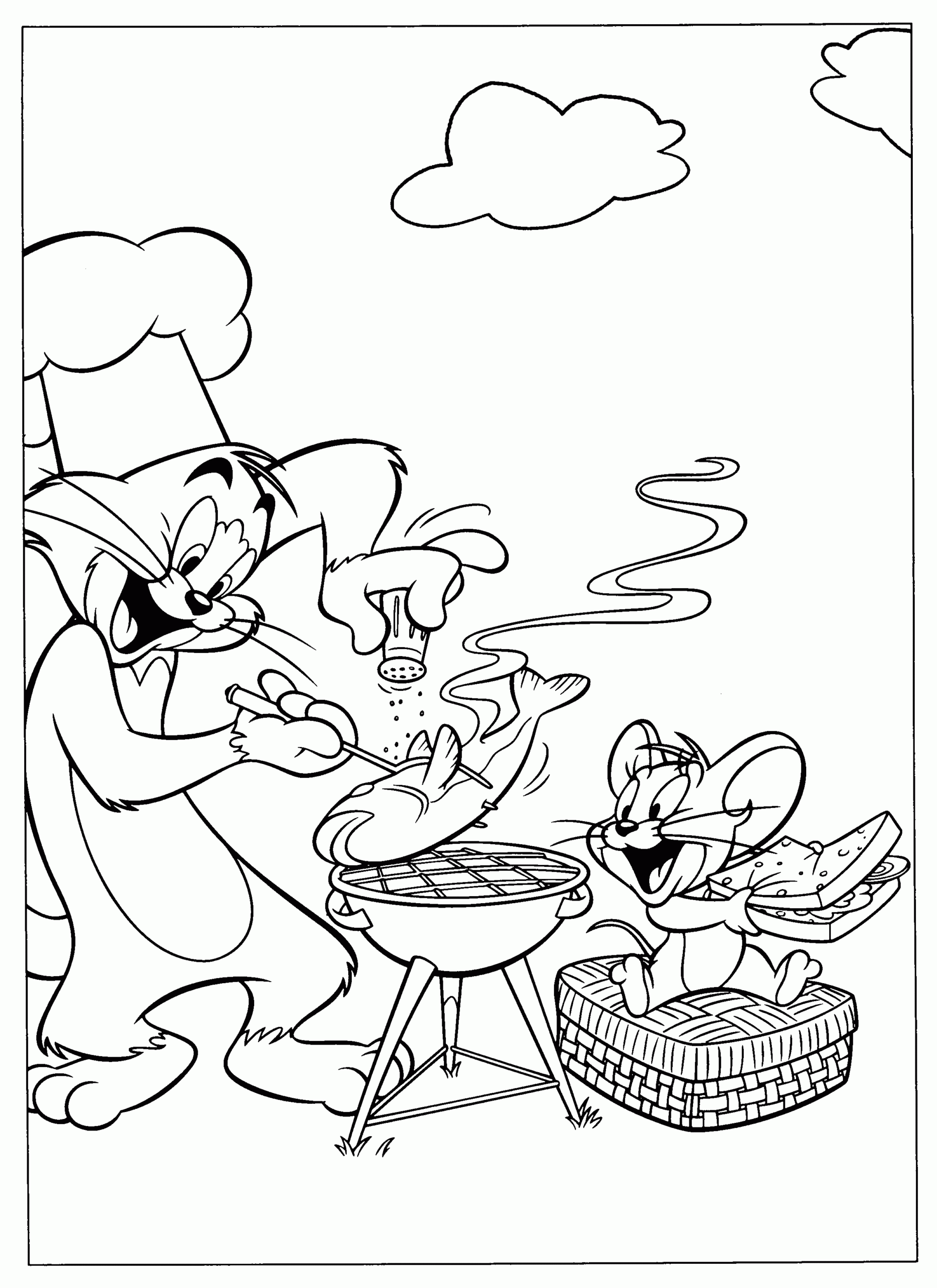 Coloring Page Tom And Jerry Coloring Pages 7