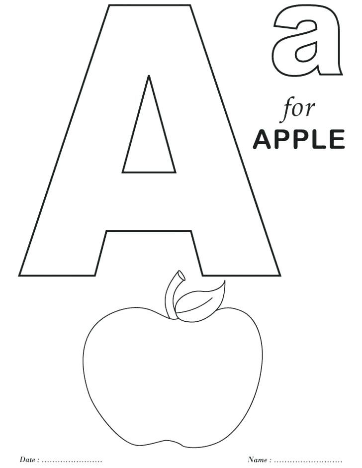 Coloring Pages Alphabet Letters