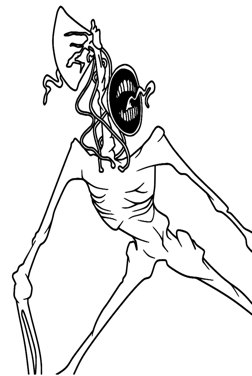 Coloring Pages Siren Head Free Printable Coloring Pages