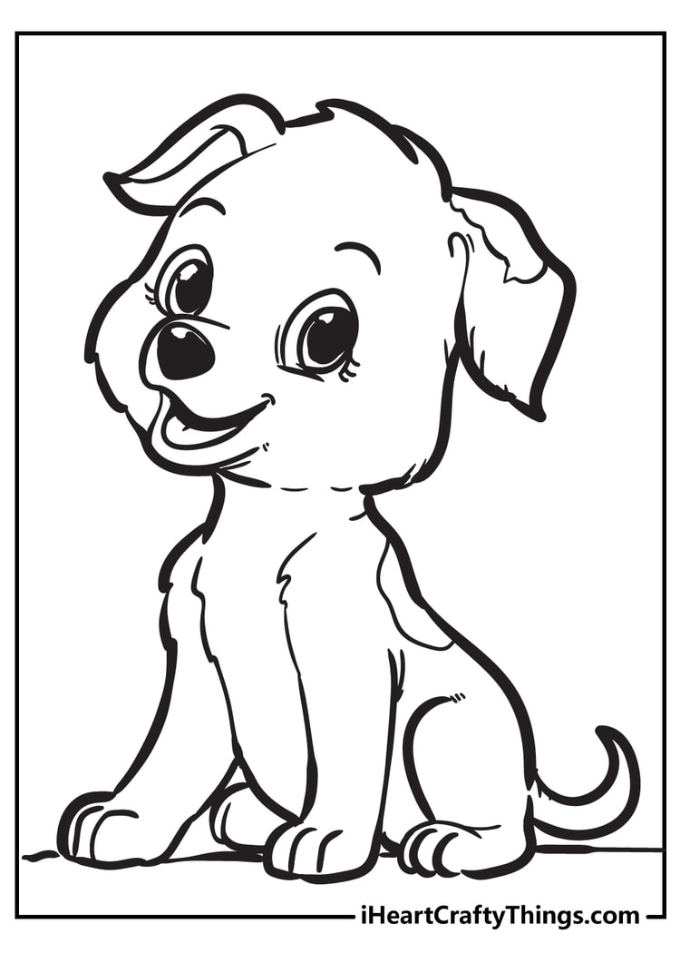 Coloring Sheet Printable Puppy