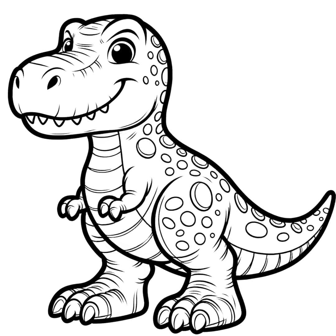 Coloring Tyrannosaurus Rex Infoupdate
