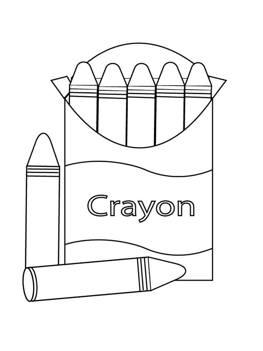 Crayon Coloring Pages