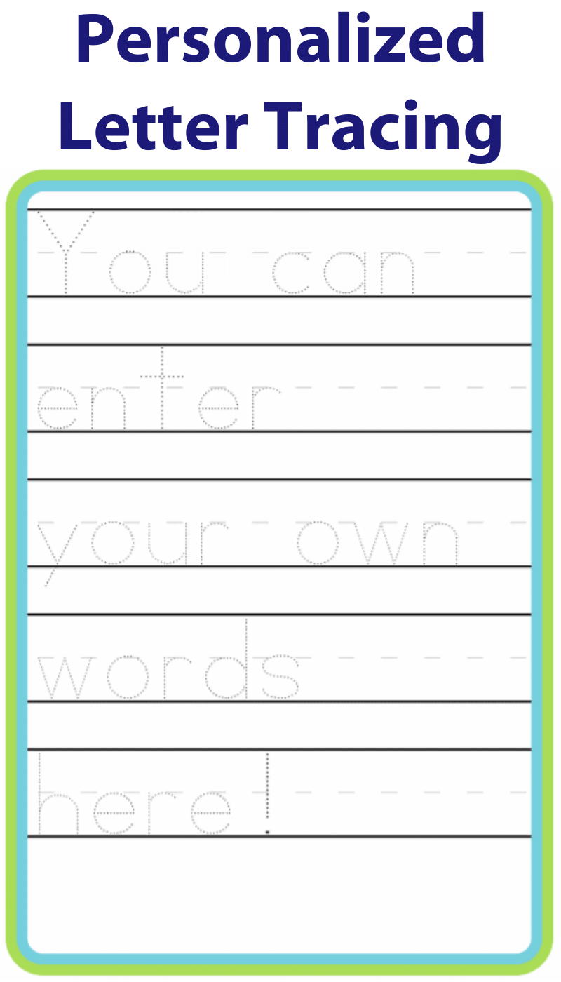 Create Name Tracing Worksheets Name Tracing Worksheets