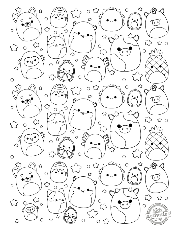 Cutest Ever Squishmallow Coloring Page Kids Activities Blog Coloring 