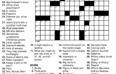 Daily Crossword Puzzle Printable Thomas Joseph Printable Crossword 