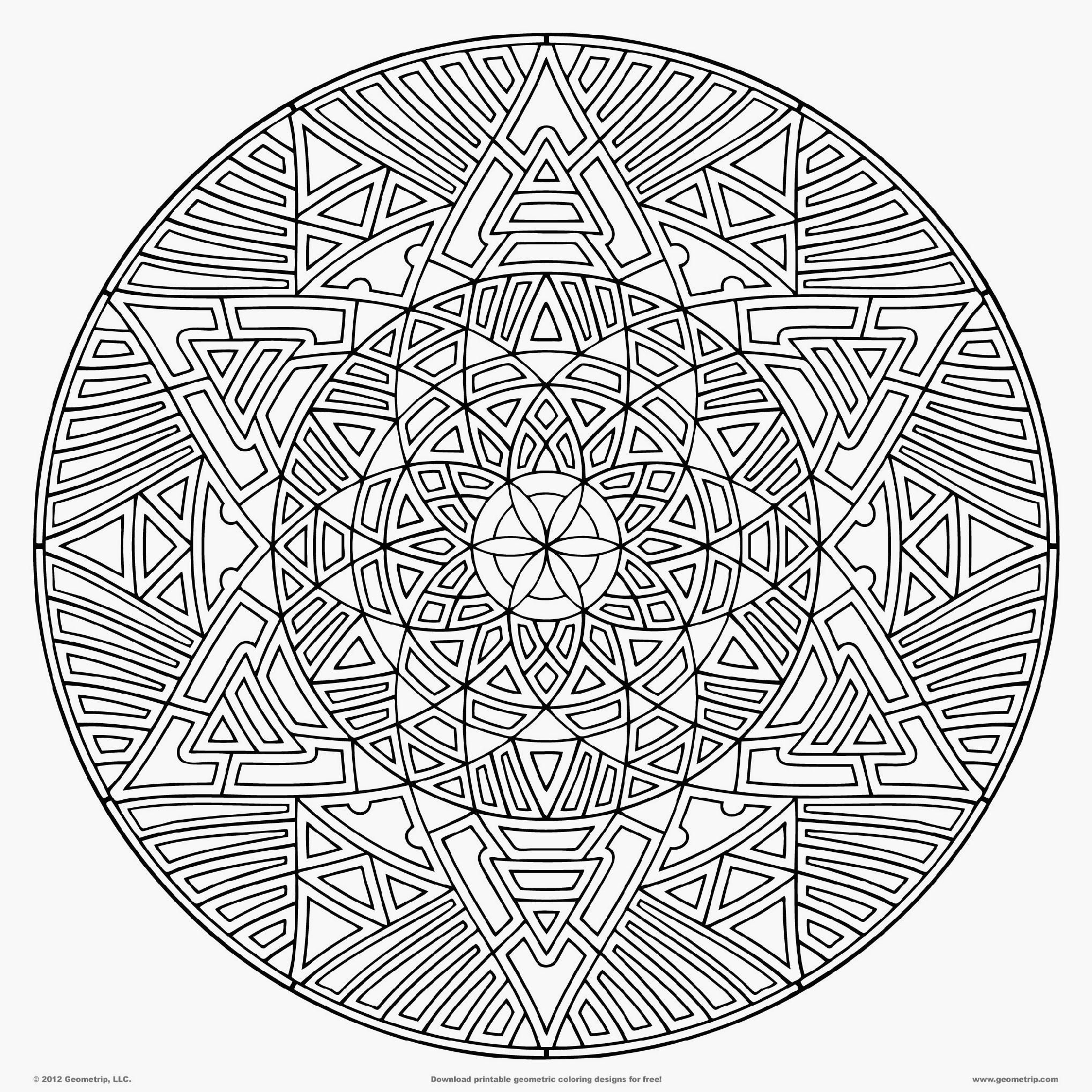 Difficult Mandala Coloring Pages Coloring Home
