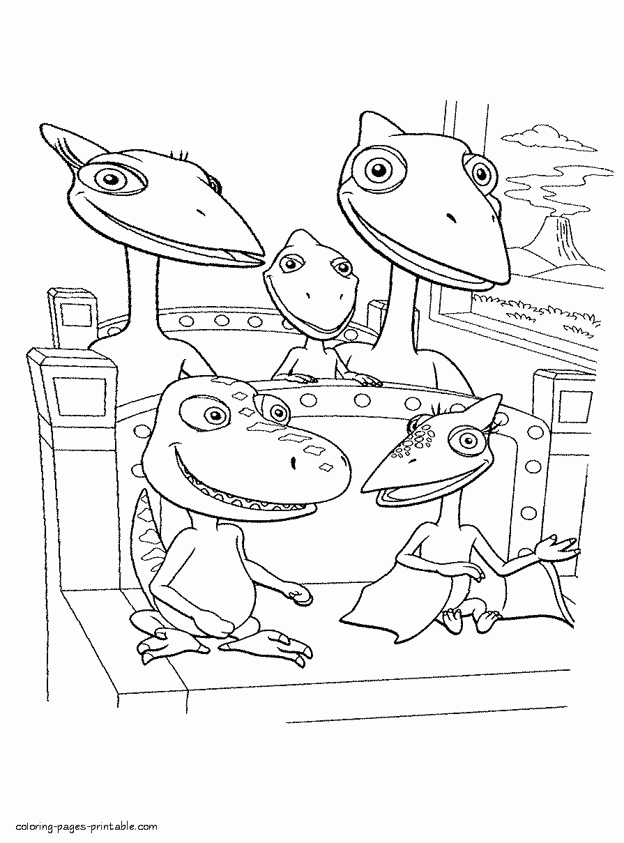 Dinosaur Train COLORING PAGES PRINTABLE COM