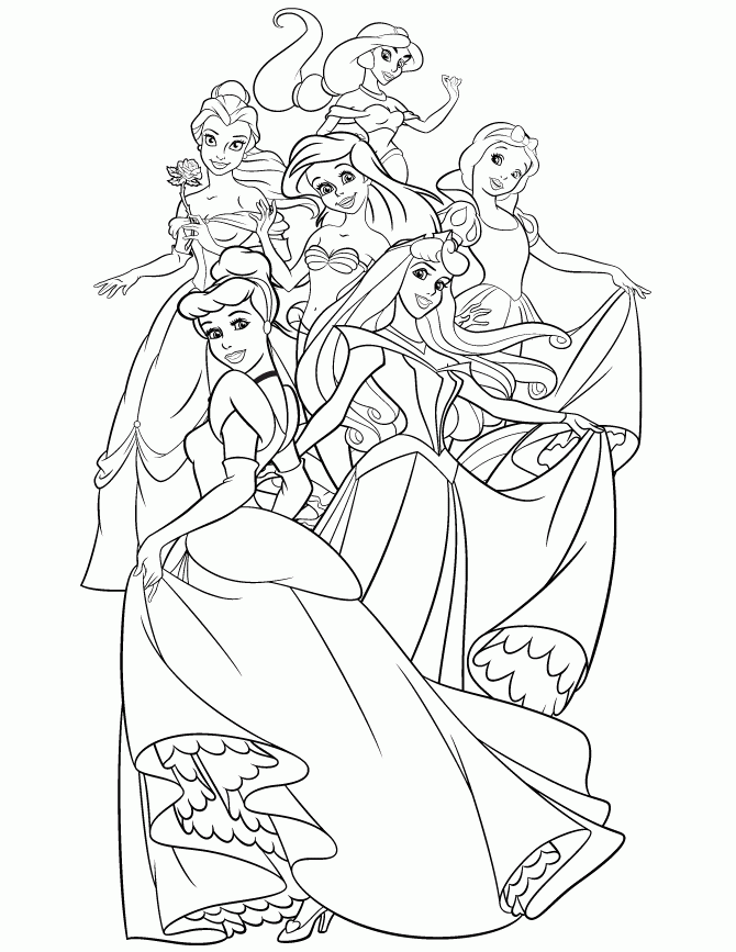 Disney Princess Coloring Book Coloring Home
