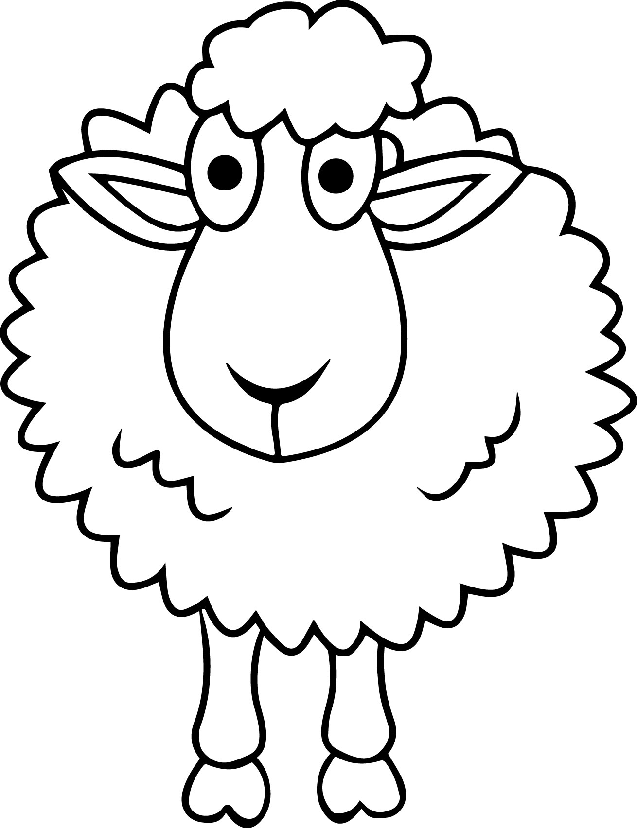 Drawing Of Sheep With Colour Warehouse Of Ideas