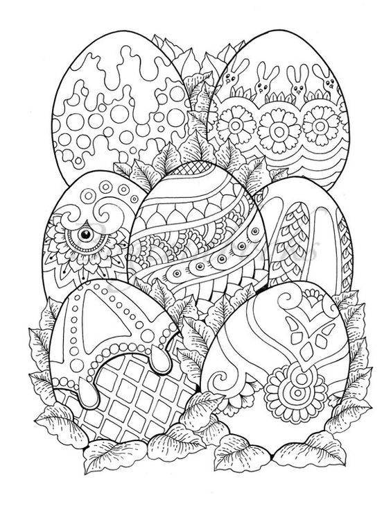 Easter Coloring Books AdultcoloringbookZ