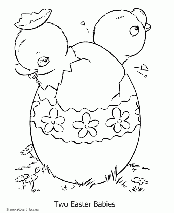 Easter Coloring Sheets 001