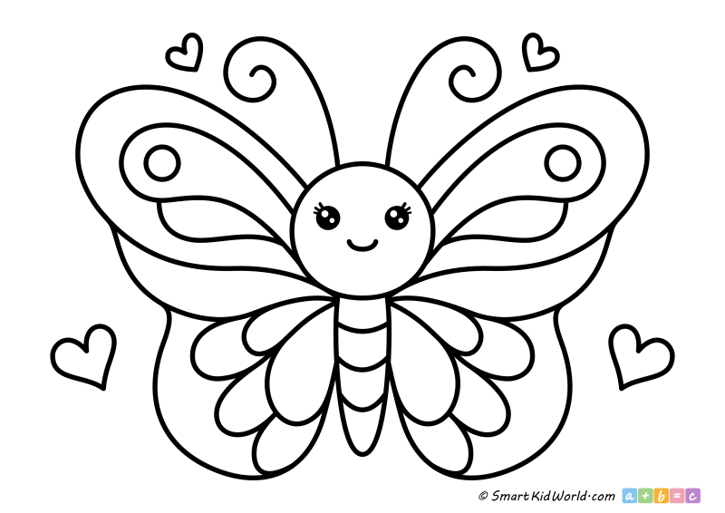 Easy Simple Coloring Pages For Kids Infoupdate