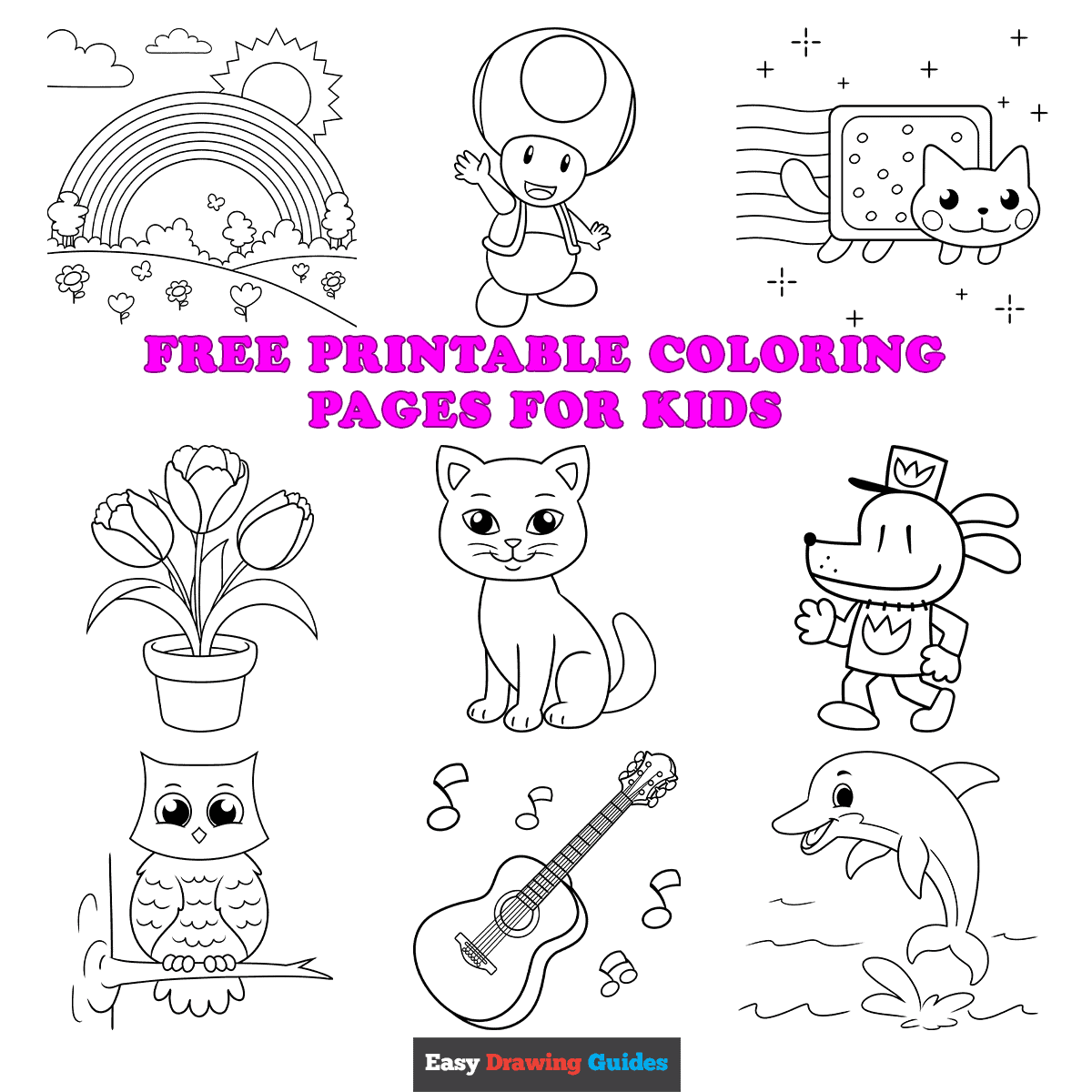 Easy To Color Coloring Pages Infoupdate