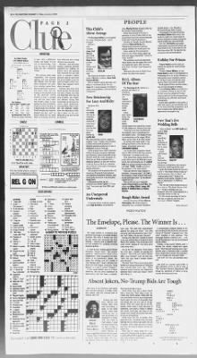 Estados Unidos Hartford Courant 02 01 1998 Xuxa Crossword Puzzle 