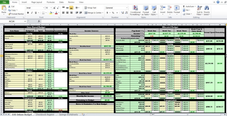 Expense Worksheet Excel Budgeting Worksheets