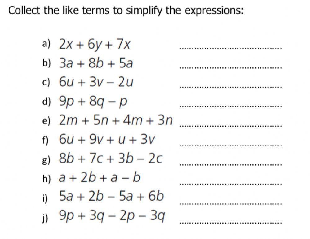 Expressions And Equations 6th Grade Worksheets Library