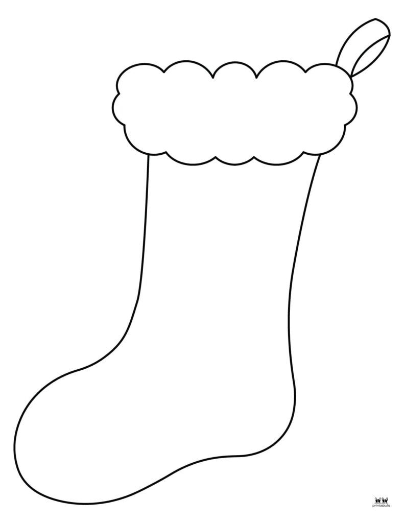 Festive Christmas Stocking Coloring Pages