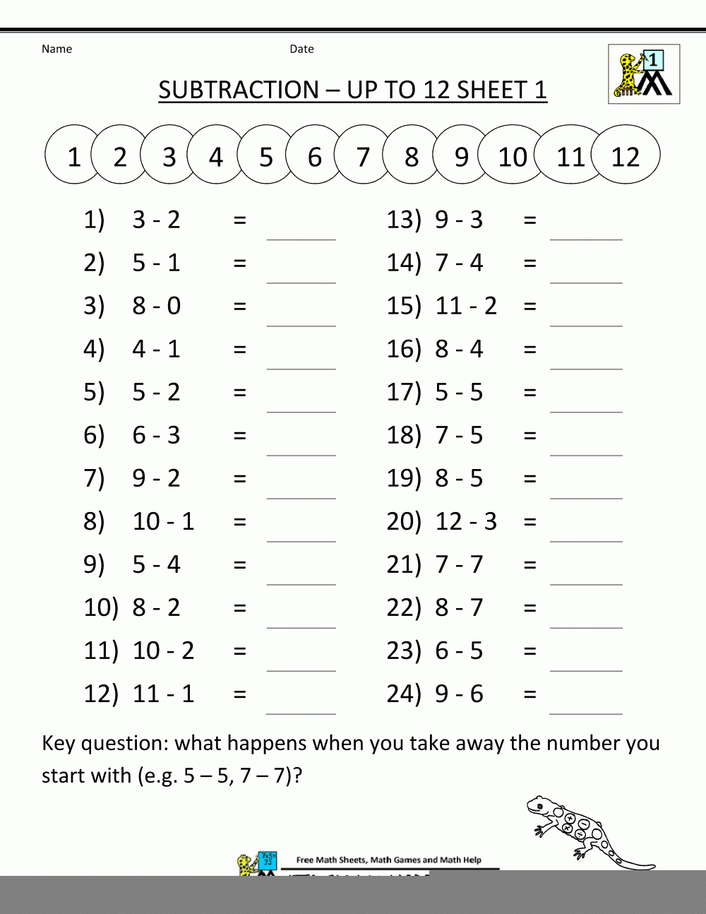 First Grade Math Facts Printable Worksheets Lexia 39 s Blog