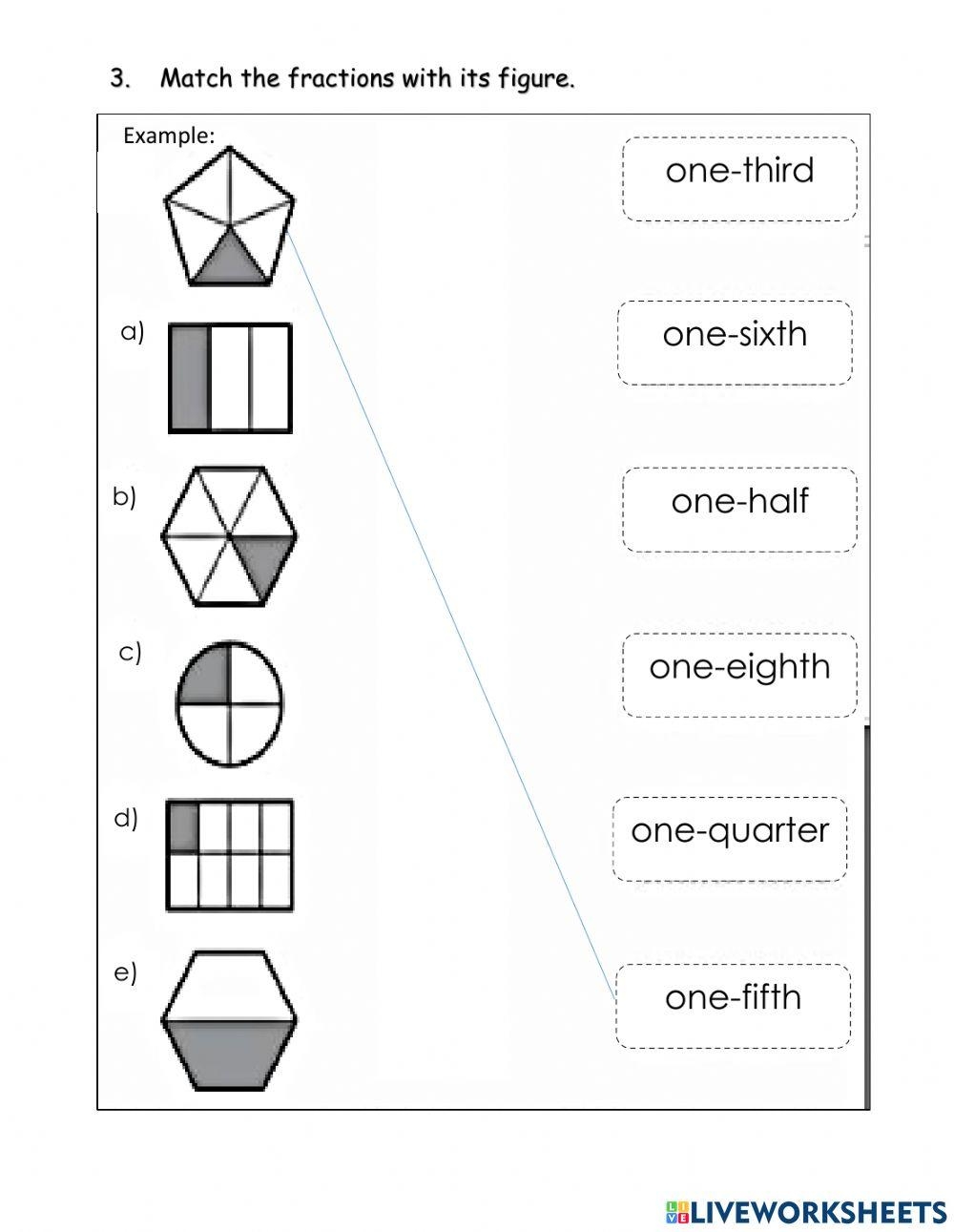 Fraction Of A Shaded Area Grade 2 Grade1to6 Worksheets Library