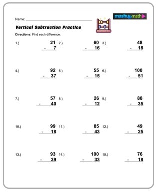 Free 4th Grade Math Worksheets Printable Mashup Math Worksheets Library