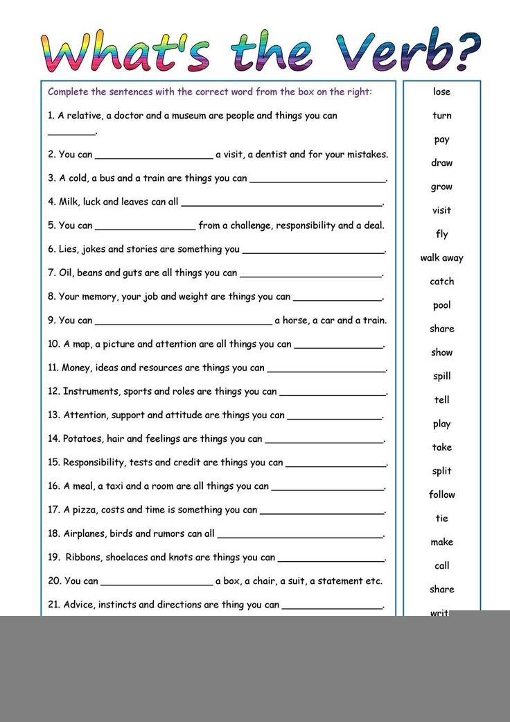 Free 6th Grade Grammar Worksheets Language Worksheets