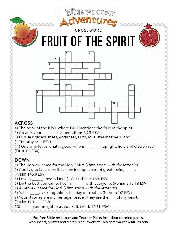 Free Bible Quiz For Kids Fruit Of The Spirit Fruit Of The Spirit 