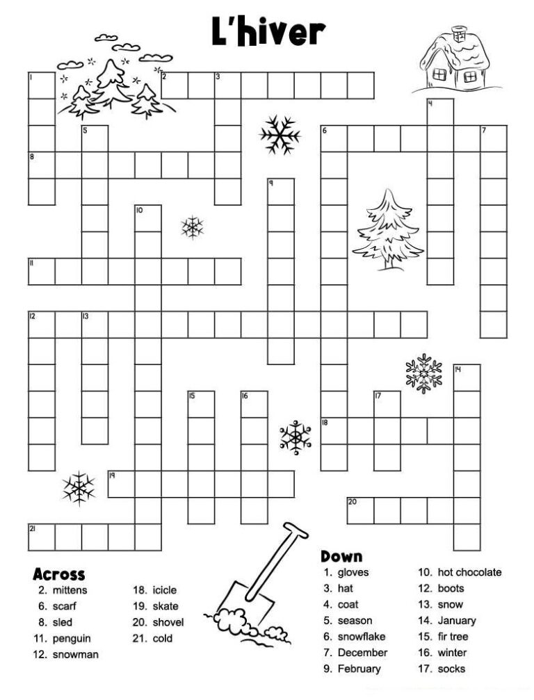 Free Crossword Printables With Answers Printable JD
